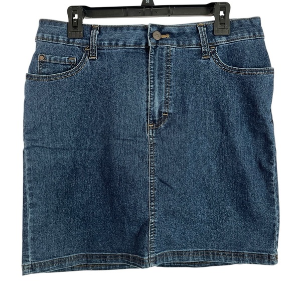 Lee Women's Classic Blue Midi Skort - Picture 1 of 12